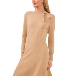 Promo โค๏ธ CeCe ๐ฉ Women's Mock Neck Sweater Tie ๐ Dress Classic Navy โจ