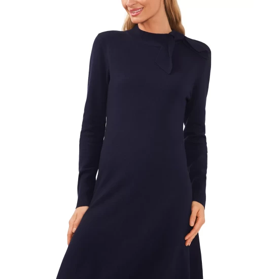 Promo โค๏ธ CeCe ๐ฉ Women's Mock Neck Sweater Tie ๐ Dress Classic Navy โจ 3 Promo โค๏ธ CeCe ๐ฉ Women's Mock Neck Sweater Tie ๐ Dress Classic Navy โจ - Image 3