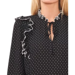 Top 10 🎁 CeCe Peter-Pan Collar Pullover Sweater Rich Black 🥰