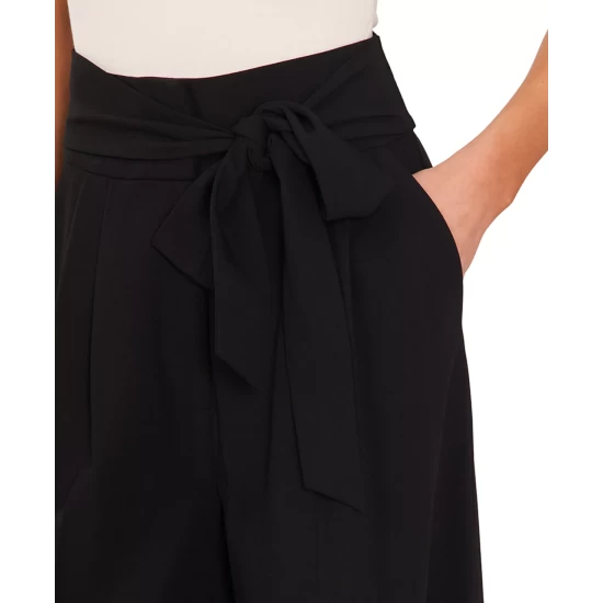 Best reviews of 😉 CeCe 👩 Women's Tie High-Waist Pleated Wide-Leg Trousers Rich Black ⭐ 4 Best reviews of 😉 CeCe 👩 Women's Tie High-Waist Pleated Wide-Leg Trousers Rich Black ⭐ - Image 4