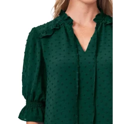 New ⭐ CeCe 👩 Women's Two-Button Wrap A-Line 👗 Skirt Rich Black 🧨