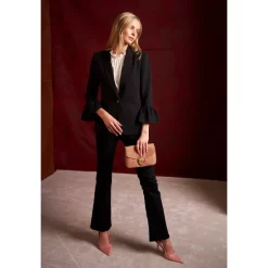 New ⭐ CeCe 👩 Women's Two-Button Wrap A-Line 👗 Skirt Rich Black 🧨 -CeCe Sales Shop unnamed file 175