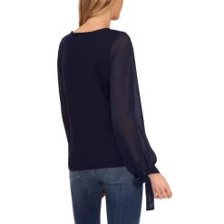 Best deal 🧨 CeCe Split-Neck Clip-Dot Blouse Soft Ecru 🎉 -CeCe Sales Shop unnamed file 203