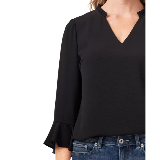 Top 10 ๐ CeCe Wide-Leg Belted Moss Crepe Pants Rich Black ๐ 2 Top 10 ๐ CeCe Wide-Leg Belted Moss Crepe Pants Rich Black ๐ - Image 2