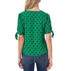 Cheap 😀 CeCe 👩 Women's Floral-Print Smocked Blouson-Sleeve Shift 👗 Dress Rich Black 👏