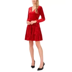 Best reviews of 🎉 CeCe 👩 Women's Crushed Velvet Tiered 👗 Dress Rich Black 👏 -CeCe Sales Shop unnamed file 273