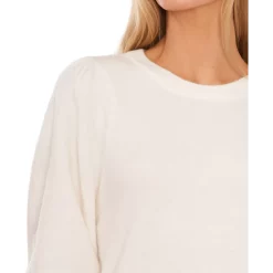 New 😍 CeCe 👩 Women's Polo V-Neck Sweater Med Heather Grey ⌛ -CeCe Sales Shop unnamed file 30