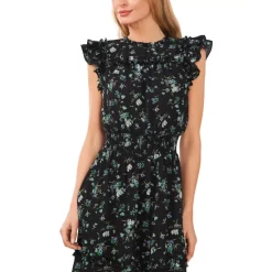 Wholesale 🥰 CeCe Ruffled-Sleeve Blouse Alpine Green ✔️