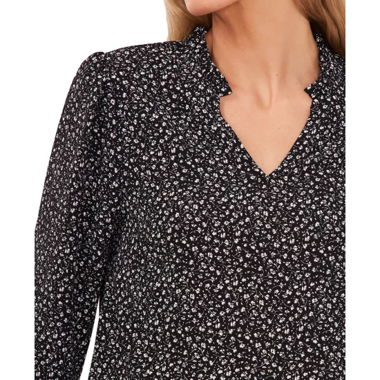 Top 10 🤩 CeCe 👩 Women's Floral Print Smocked-Waist Midi 👗 Dress Sage ❤️ 2 Top 10 🤩 CeCe 👩 Women's Floral Print Smocked-Waist Midi 👗 Dress Sage ❤️ - Image 2