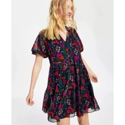 Best reviews of 🎉 CeCe 👩 Women's Crushed Velvet Tiered 👗 Dress Rich Black 👏