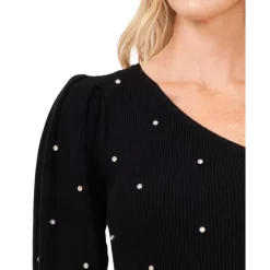 Flash Sale 😀 CeCe 👩 Women's Pleated Elastic Waist 👗 Skirt Rich Black 🥰 -CeCe Sales Shop unnamed file 354