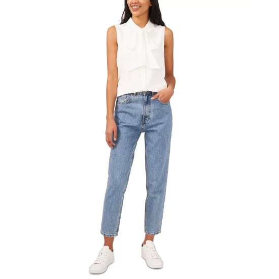 Brand new 🛒 CeCe 👩 Women's Sleeveless Button-Front Top New Ivory 🌟 5 Brand new 🛒 CeCe 👩 Women's Sleeveless Button-Front Top New Ivory 🌟 - Image 5