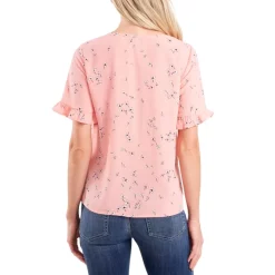 Cheapest 🎉 CeCe Mixed Media Bow-Neck Button-Down 👗 Dress Rich Black 🛒