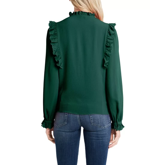 Buy ๐ CeCe Ruffled Tie-Neck Blouse Alpine Green ๐ 3 Buy ๐ CeCe Ruffled Tie-Neck Blouse Alpine Green ๐ - Image 3