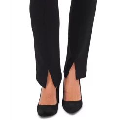 Best deal 😍 CeCe Front-Slit Straight-Leg Ponté Pants Rich Black 😉 -CeCe Sales Shop unnamed file 408