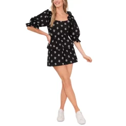 Cheap 🔥 CeCe 👩 Women's Babydoll Short-Sleeve 👗 Dress Rich Black 👏 -CeCe Sales Shop unnamed file 420
