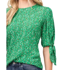 Brand new 😀 CeCe 👩 Women's Rhinestone-Shoulder Puff-Sleeve Sweater Luminous Red 🔔 -CeCe Sales Shop unnamed file 424