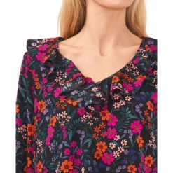 Brand new 😀 CeCe 👩 Women's Rhinestone-Shoulder Puff-Sleeve Sweater Luminous Red 🔔 -CeCe Sales Shop unnamed file 426