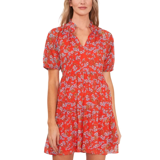 Cheap โ๏ธ CeCe ๐ฉ Women's Floral-Print Puff-Sleeve Babydoll ๐ Dress New Ivory ๐ 3 Cheap โ๏ธ CeCe ๐ฉ Women's Floral-Print Puff-Sleeve Babydoll ๐ Dress New Ivory ๐ - Image 3