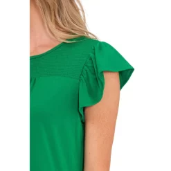 Cheapest 🔔 CeCe 👩 Women's Smocked-Yoke Knit Top Ocean Blue ✨ -CeCe Sales Shop unnamed file 498