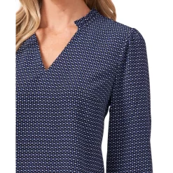 Wholesale ⭐ CeCe Ruffled 3/4-Sleeve Top Garden Geo 🎁 -CeCe Sales Shop unnamed file 507