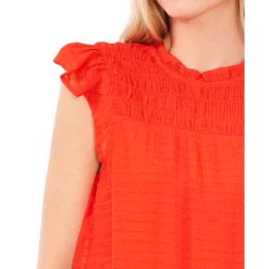 Brand new โจ CeCe Ruffled Tie-Neck Blouse Lush Green ๐ฅ