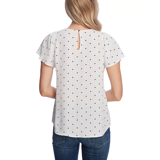 Brand new 🛒 CeCe 👩 Women's Sleeveless Button-Front Top New Ivory 🌟 2 Brand new 🛒 CeCe 👩 Women's Sleeveless Button-Front Top New Ivory 🌟 - Image 2