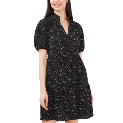 Best reviews of 😍 CeCe 👩 Women's Short-Sleeve Baby Doll Tiered 👗 Dress Rich Black 🎁 -CeCe Sales Shop unnamed file 556