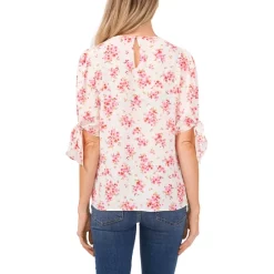 Cheap 🔥 CeCe 👩 Women's Printed Tie-Sleeve Blouse Bloomromancese 🛒 -CeCe Sales Shop unnamed file 557