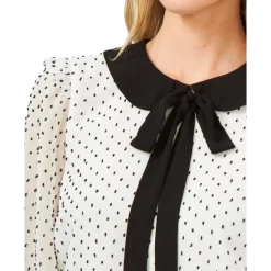 Promo 🤩 CeCe Textured Collared Blouse Soft Ecru 🧨 -CeCe Sales Shop unnamed file 568