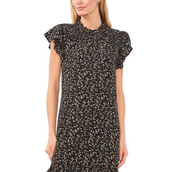 Coupon ๐คฉ CeCe Ruffled Mock-Neck ๐ Dress Rich Black ๐ 2 Coupon ๐คฉ CeCe Ruffled Mock-Neck ๐ Dress Rich Black ๐ - Image 2