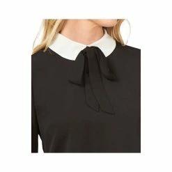 Best deal ❤️ CeCe Collared Bow Top Rich Black 👏 -CeCe Sales Shop unnamed file 590