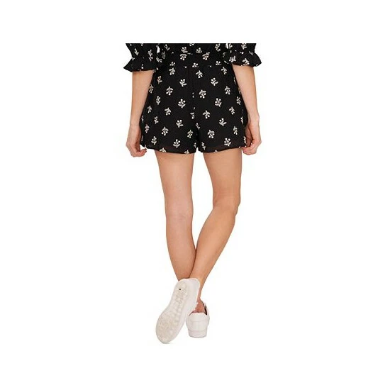 Cheapest ๐ CeCe ๐ฉ Women's Embroidered Smocked Shorts Rich Black ๐ 2 Cheapest ๐ CeCe ๐ฉ Women's Embroidered Smocked Shorts Rich Black ๐ - Image 2