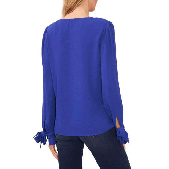 Best deal 🌟 CeCe Tie-Cuff Top Claret Red 🔥 8 Best deal 🌟 CeCe Tie-Cuff Top Claret Red 🔥 - Image 8