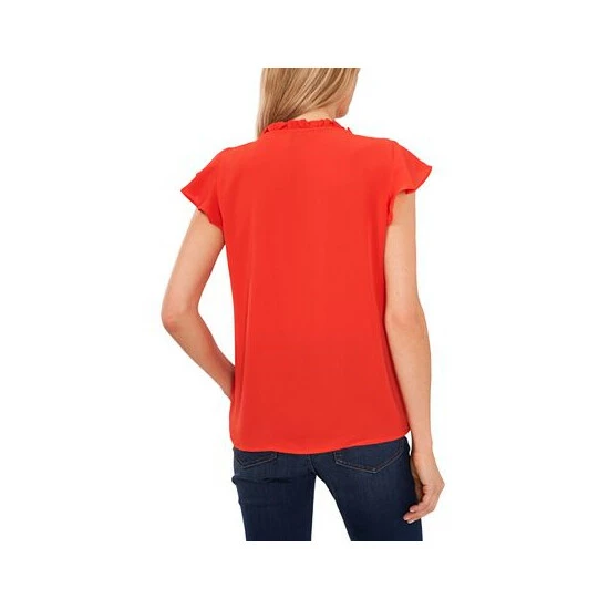 Best Pirce ๐ฏ CeCe ๐ฉ Women's Pintuck Flutter-Sleeve Blouse Poppy Red ๐งจ 2 Best Pirce ๐ฏ CeCe ๐ฉ Women's Pintuck Flutter-Sleeve Blouse Poppy Red ๐งจ - Image 2