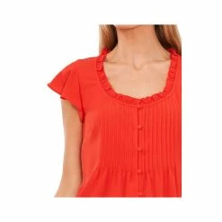 Best Pirce ๐ฏ CeCe ๐ฉ Women's Pintuck Flutter-Sleeve Blouse Poppy Red ๐งจ 8 Best Pirce ๐ฏ CeCe ๐ฉ Women's Pintuck Flutter-Sleeve Blouse Poppy Red ๐งจ -CeCe Sales Shop unnamed file 734