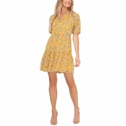Best reviews of 🔥 CeCe 👩 Women's Babydoll 👗 Dress Saffron Yellow 😍