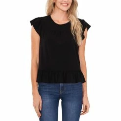 Cheapest 🔔 CeCe 👩 Women's Smocked-Yoke Knit Top Ocean Blue ✨