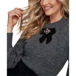 Budget 🎁 CeCe Bow-Detail Sweater Luminous Red ❤️ -CeCe Sales Shop unnamed file 88