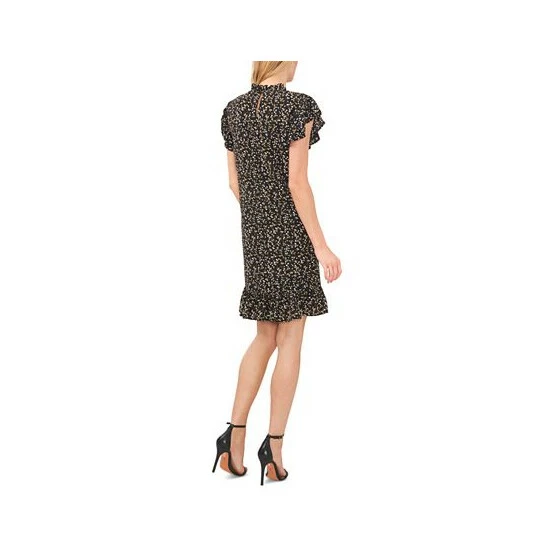 Buy ๐ CeCe ๐ฉ Women's Floral Ruffled Flutter-Sleeve ๐ Dress Rich Black ๐งจ 2 Buy ๐ CeCe ๐ฉ Women's Floral Ruffled Flutter-Sleeve ๐ Dress Rich Black ๐งจ - Image 2